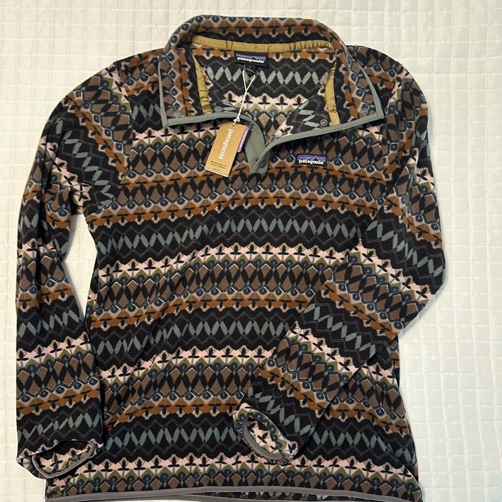 Patagonia Women’s Micro D Snap T Pullover- Size L- NWT